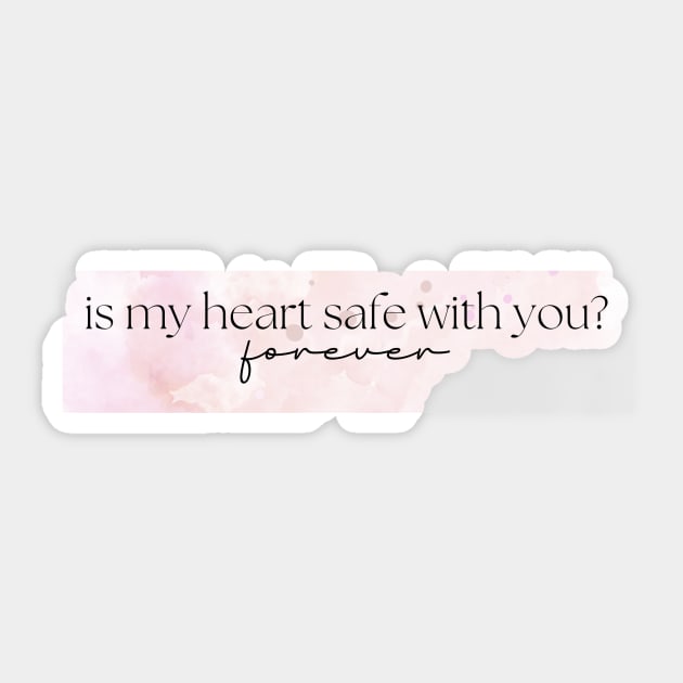 Is my heart safe with you? Forever - first kill - lesbian vampires Sticker by tziggles